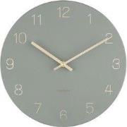 Wandklok Charm - Gegraveerde cijfers Jungle Groen - Small - Ø30cm