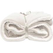 Lars  fleece/suede plaid dove white 150x200 cm