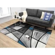 Modern vloerkleed - Kristal Blauw - 80 X 150 CM