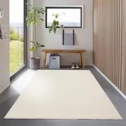 Effen vloerkleed - Ravenna crème - 160 X 230 CM