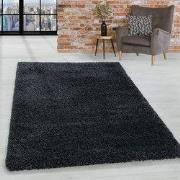 Luna Hoogpolig Antraciet vloerkleed - Geo - 160 X 230 CM