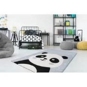 Kids Panda Blauw vloerkleed - - 120 X 170 CM