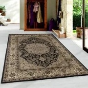 Bukhara Klassiek Zwart vloerkleed - Oosters Motief - 120 X 170 CM