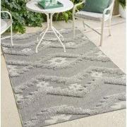 Mallorca Indoor & Outdoor Grijs vloerkleed - 3D Effect - 120 X 170 CM