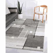 Belos Modern Grijs vloerkleed - Geblokt - 240 X 330 CM