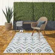 Lilah Indoor & Outdoor Multi vloerkleed - Geruit - 240 X 340 CM