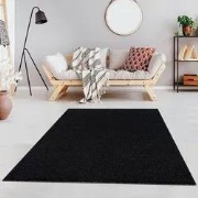 Liam Effen Antraciet vloerkleed - - 80 X 150 CM