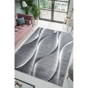 Jaden Modern Grijs vloerkleed - Laagpolig - 80 X 150 CM