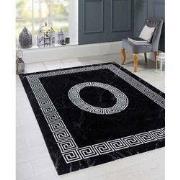 Marlon Modern Zwart vloerkleed - Grieks Motief - 120 X 170 CM