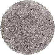 Luna Hoogpolig Effen Beige vloerkleed - Rond - 200 X 200 CM