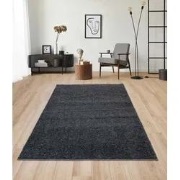 Sida vloerkleed - Effen Hoogpolig & Wasbaar - Antraciet - 160 X 230 CM