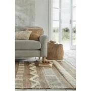 Medina vloerkleed - Jute - Laagpolig Modern - Naturel / Crème - 120 X ...
