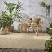 Jute Look Buitenkleed - Ceres Cirkel Naturel - 200 X 290 CM