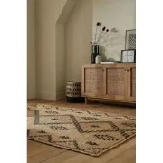 Rowen Patterned vloerkleed - Laagpolig - Jute Modern - Naturel / Beige...
