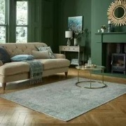 Vintage vloerkleed - Antique Traditioneel Groen - 120 X 170 CM