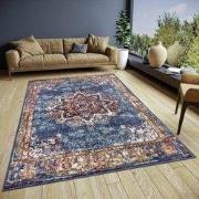 Vintage vloerkleed - Maderno Blauw / Multi - 80 X 240 CM