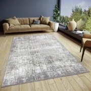 Vintage vloerkleed - Shine Abstract Crème/Grijs - 120 X 170 CM