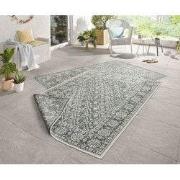 Binnen & Buiten vloerkleed - Curacao Groen/Crème Omkeerbaar - 160 X 23...