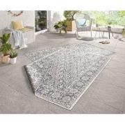 Binnen & Buiten vloerkleed - Curacao Grijs/Crème Omkeerbaar - 80 X 150...