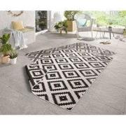 Binnen & Buiten Omkeerbaar vloerkleed - Malta Zwart/Crème - 240 X 340 ...