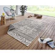 Binnen & Buitenkleed Omkeerbaar - Biri Zwart/Crème - 120 X 170 CM