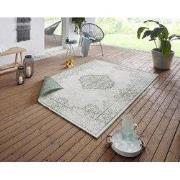Vintage Binnen & Buitenkleed Omkeerbaar - Cebu Groen/Crème - 160 X 230...