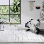 Elle Decoration - Gallery - Hoogpolig vloerkleed - Artistique - Crème ...