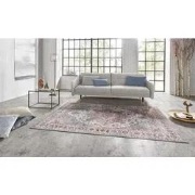 Vintage vloerkleed - Oriental Anthea Lichtblauw/Rood - 120 X 160 CM