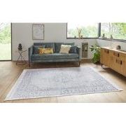 Klassiek Vintage vloerkleed - Laagpolig - Naveh - Franjes - Pastel Bla...