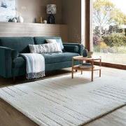 Laagpolig vloerkleed Dottie - Geometrisch - Wol - Blauw / Multi - 120 ...