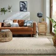 Minerals Uni vloerkleed - Laagpolig - Wol - Bolletjes Kader Modern - N...