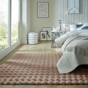Hoogpolig Vloerkleed - Waffle - Taupe - 160 x 230 cm