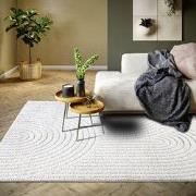 Japandi vloerkleed laagpolig - New York Design - Panglao Wit - 80x120 ...