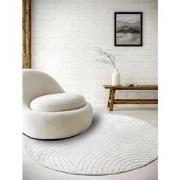 Japandi vloerkleed laagpolig - New York Design - Panglao Wit - 200cm r...