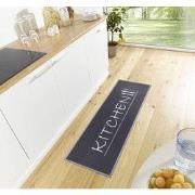 Loper - Keuken - Kitchen - Zwart - 50x150 cm