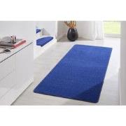 Loper Uni Laagpolig Effen Vloerkleed - Fancy - Blauw - 80x200 cm