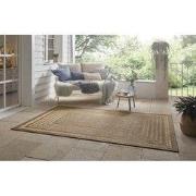 Jute look vloerkleed - Binnen en buitenkleed - Limonera Kader - Beige ...