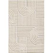 Laagpolig vloerkleed Arte - Japandi Stijl - Creme - 80x250 cm