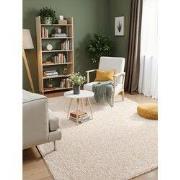 Elle Decoration - Rocco Wol lookvloerkleed - Creme - 120x170 cm