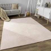 Laagpolig Effen Vloerkleed Sevaria - Beige - 120x160 cm