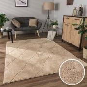 Laagpolig Modern Vloerkleed Utrilia - Beige - 200x280 cm
