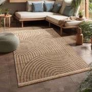 Binnen en Buitenkleed - Vloerkleed Colinna - Beige - 120x160 cm