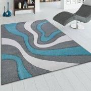 Laagpolig Vloerkleed - Diamesa - Modern - Turquoise / Blauw - 120x170 ...