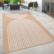 Binnen & Buitenkleed - Vloerkleed Illica Gestreept - Beige - 160x220 c...