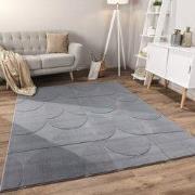 Laagpolig Vloerkleed Lely - Shapes - Antraciet - 160x220 cm