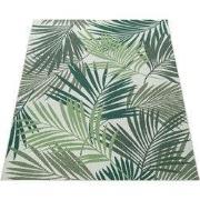 Binnen en Buitenkleed Ostivia - Gebloemd - Groen - 100x200 cm