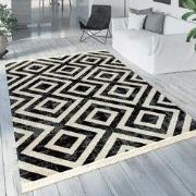 Binnen & Buitenkleed Ponica - Zwart / Wit - 120x170 cm