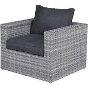 Garden Impressions Menorca lounge fauteuil - cloudy grey /refblack