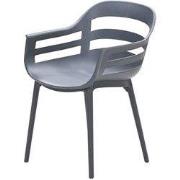 Ceasar kunststof armstoel - antraciet