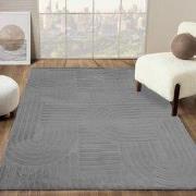 Japandi vloerkleed – Eve Grijs - 115x160 cm